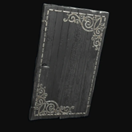 Black Decorative Wood Door
