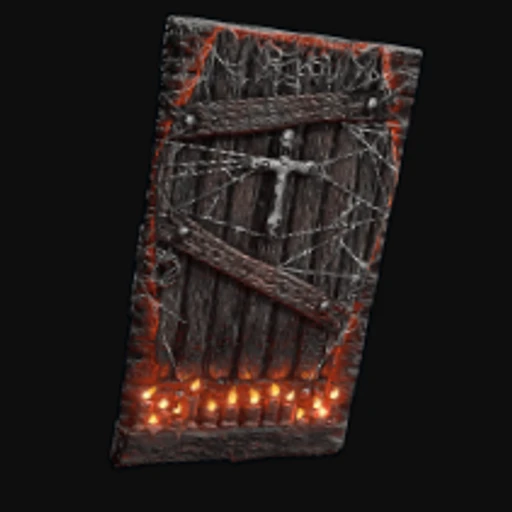 Coffin Wooden Door