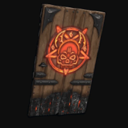 El Diablo Wooden Door