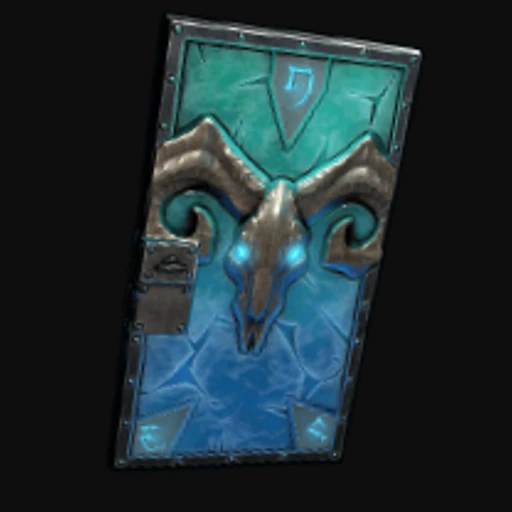 Glacial Visage Metal Door