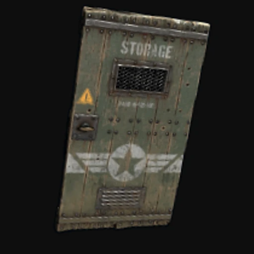Military Storage Wooden Door