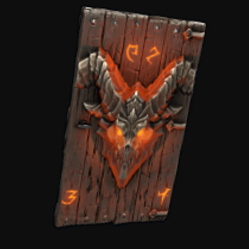 Molten Visage Wood Door