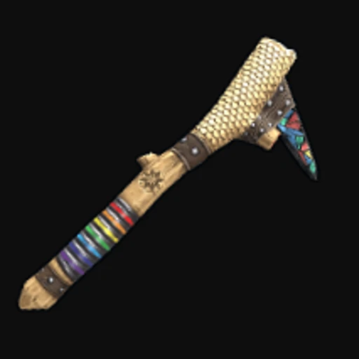 Mosaic Stone Pick Axe