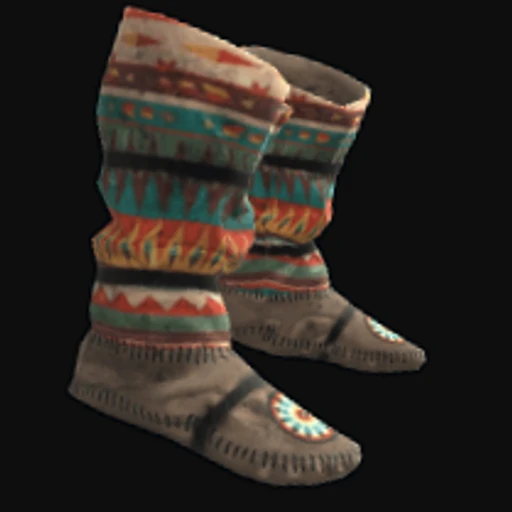 Native American Hide Shoes