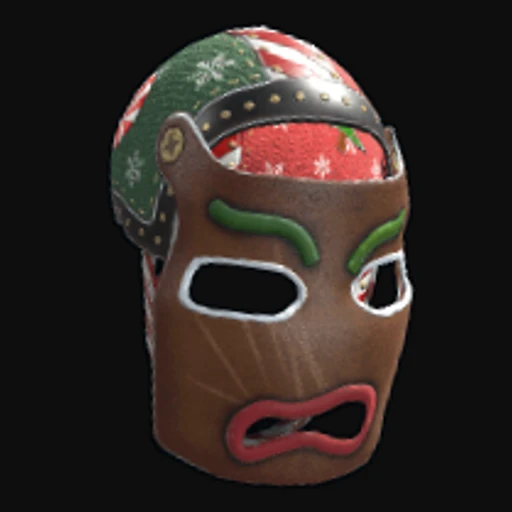 Naughty Gingerbread Facemask