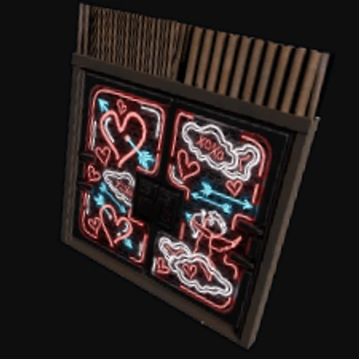 Neon Love Metal Double Door