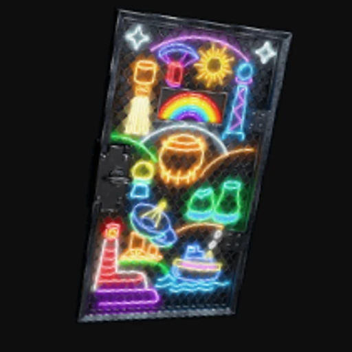 Neon Vibes Armored Door