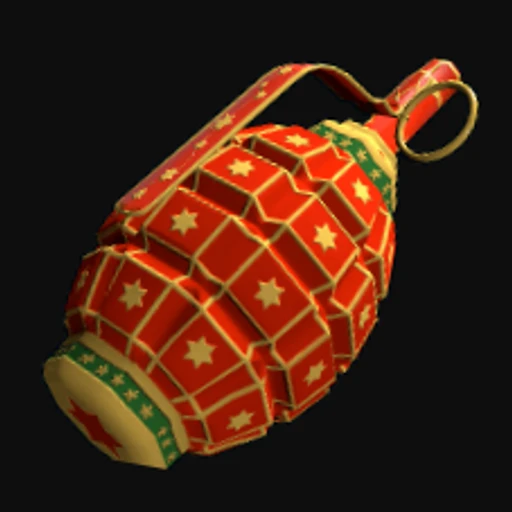 Red Christmas Grenade